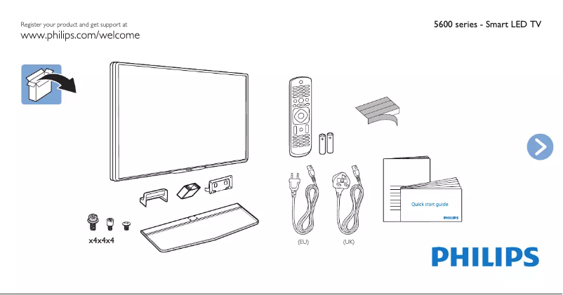 Página 1 del manual Guía de inicio rápido Philips 47PFH5609