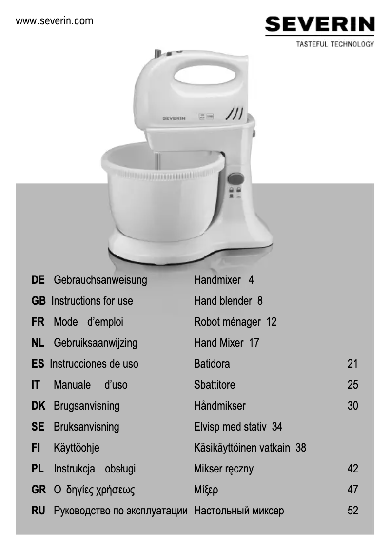 Image de la première page du manuel de l'appareil HM 3816