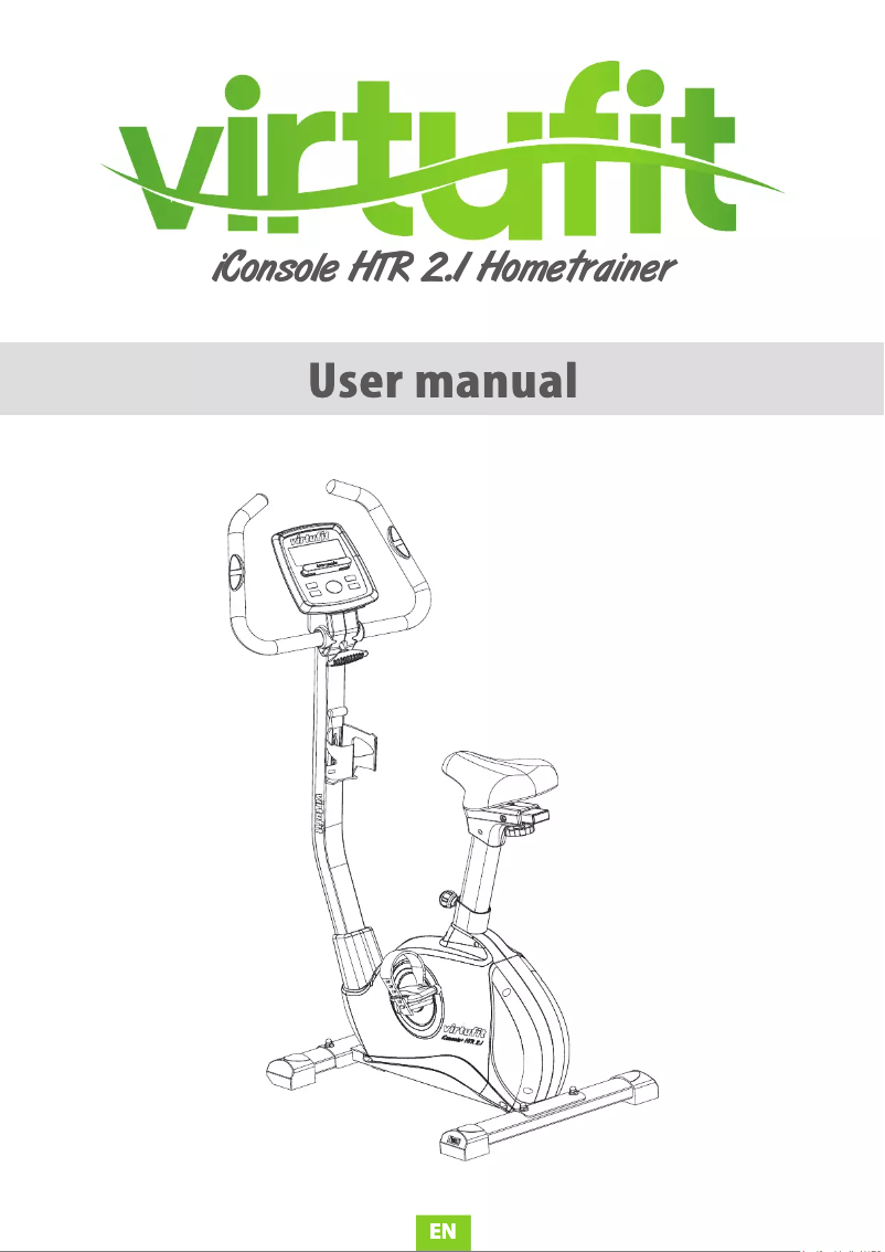 Page n°1 - Manuel utilisateur VirtuFit iConsole+ HTR2.1