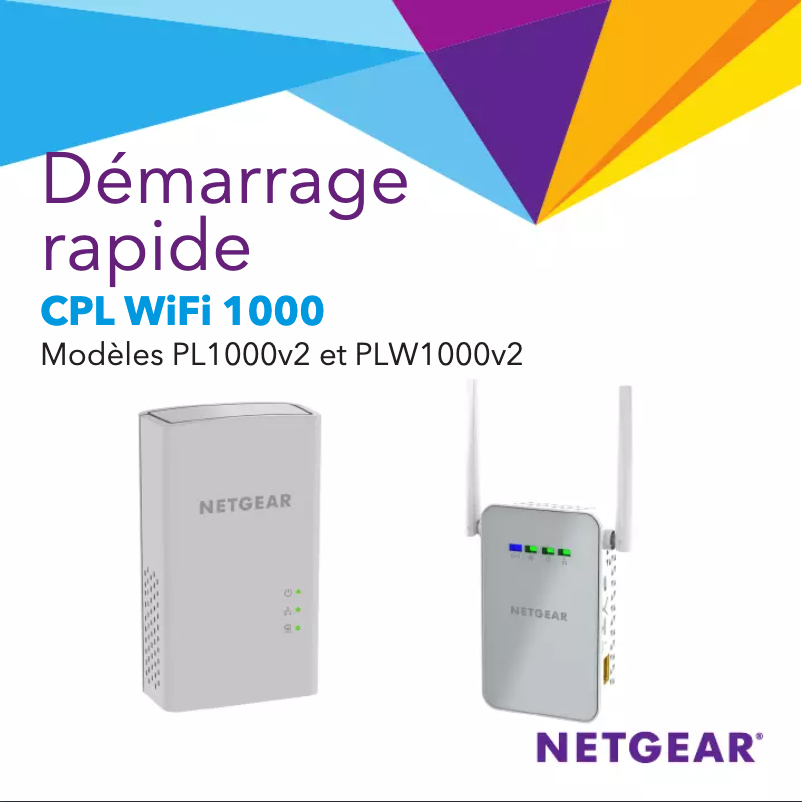 Page 1 de la notice Guide d'installation Netgear PLW1000v2