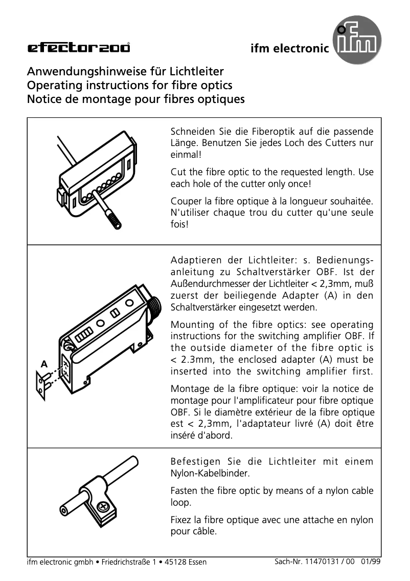 Page n°1 - Manuel utilisateur IFM E20765
