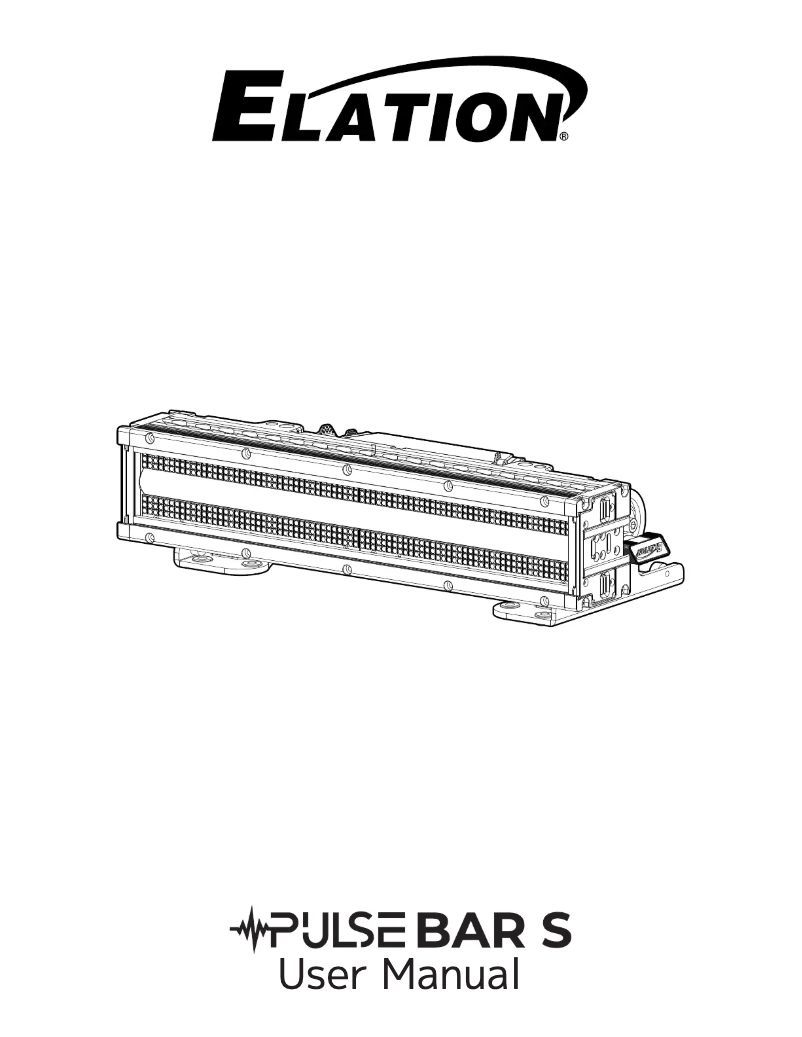 Page 1 de la notice Manuel utilisateur Elation PULSE BAR S