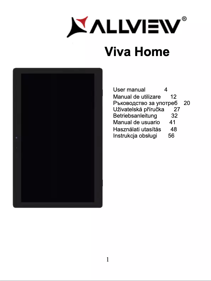 Image de la première page du manuel de l'appareil Viva Home