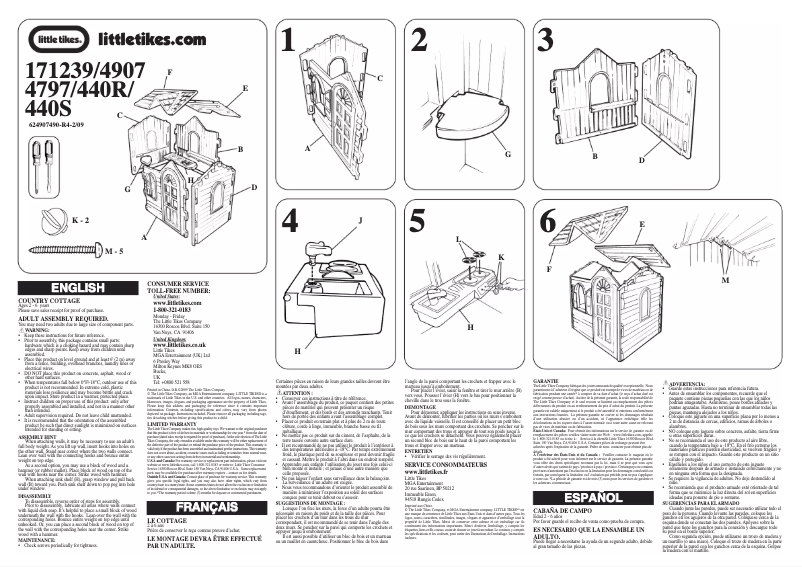 Image de la première page du manuel de l'appareil Country Cottage 4947