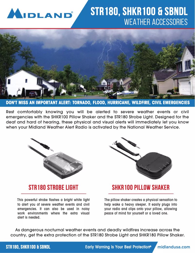 Página 1 del manual Ficha técnica Midland SHKR100