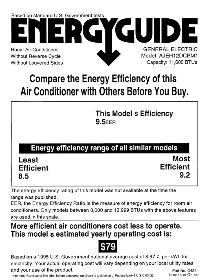 Image de la première page du manuel de l'appareil AJEH12DCB