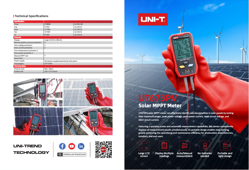 Image de la première page du manuel de l'appareil UT673PV