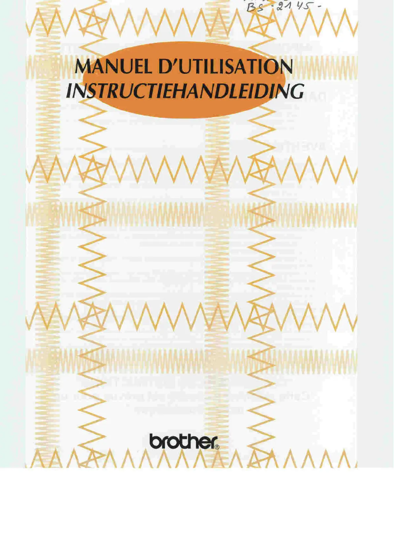 Página 1 del manual Manual de usuario Brother VX-1145
