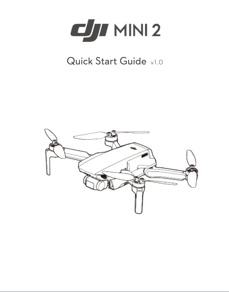 Page n°1 - Guide de démarrage rapide DJI Mini 2