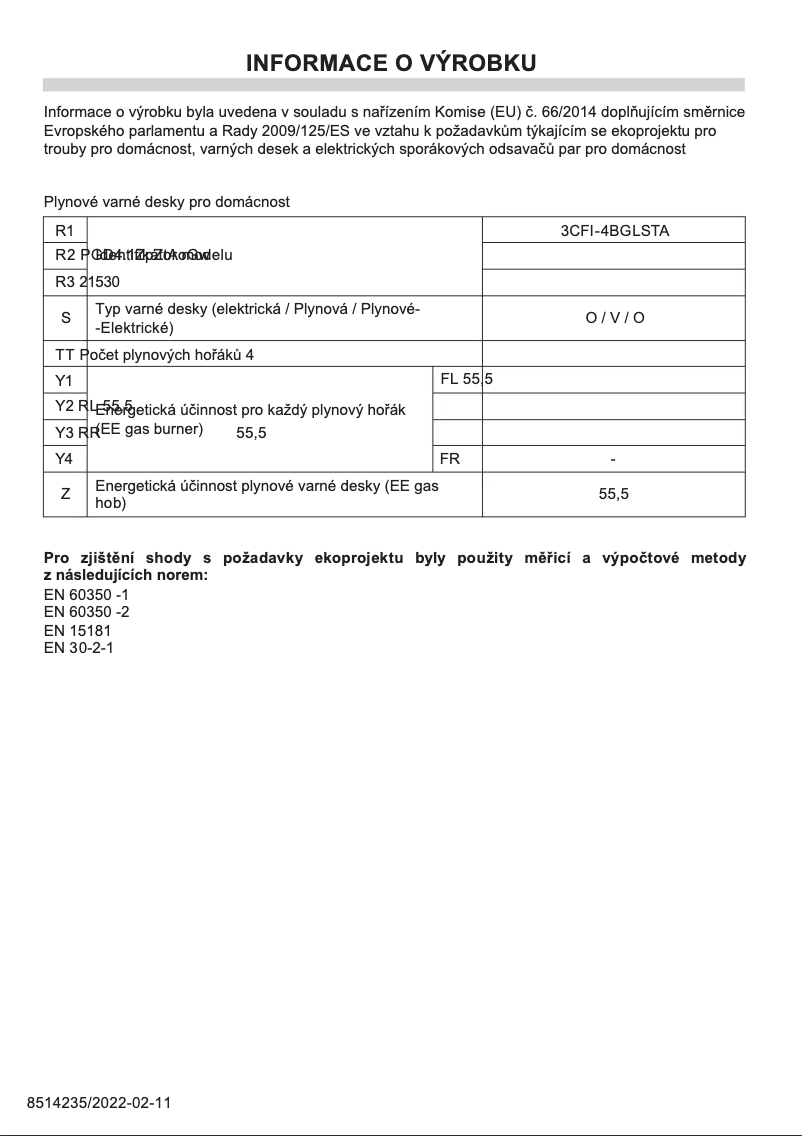 Image de la première page du manuel de l'appareil 3CFI-4BGLSTA