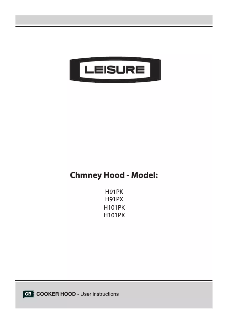Page n°1 - Manuel utilisateur Leisure H101P
