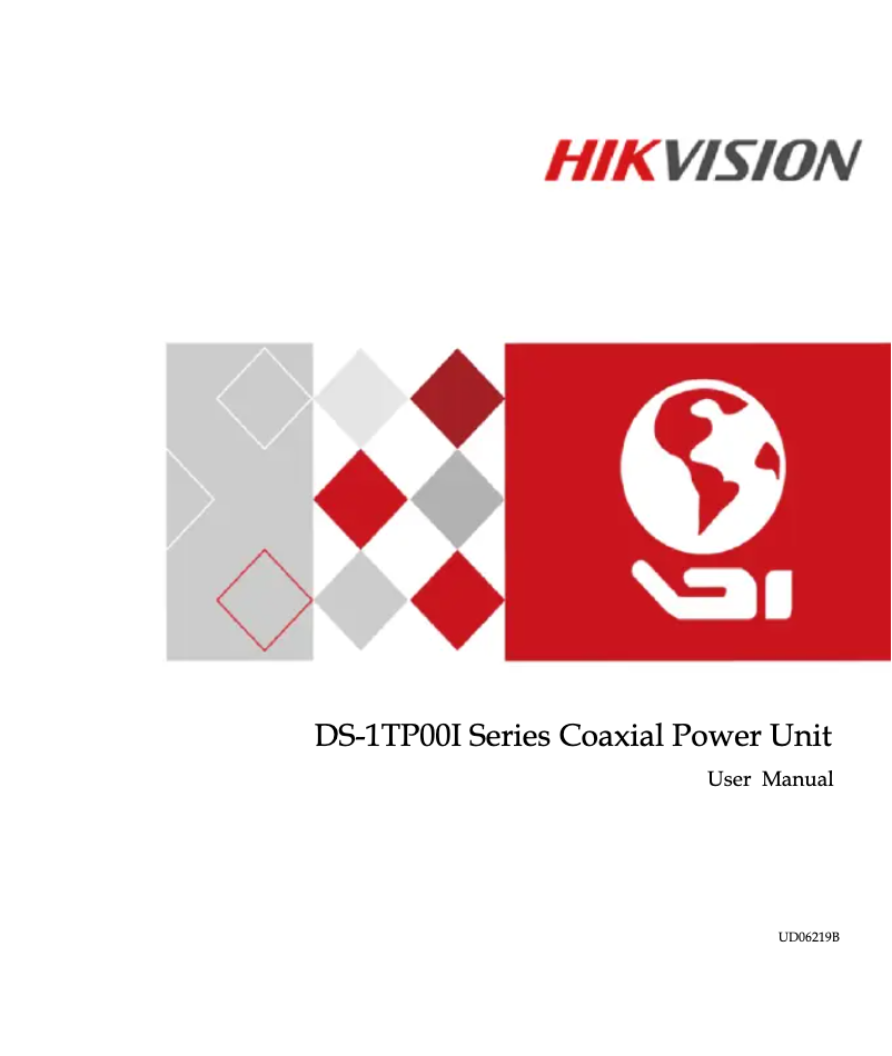 Page 1 de la notice Manuel utilisateur Hikvision DS-1TP08I/AT