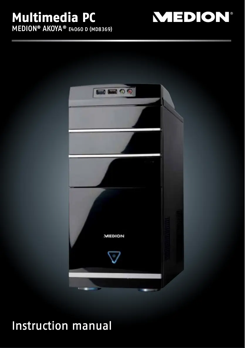Page 1 de la notice Manuel utilisateur Medion Akoya E4060 D