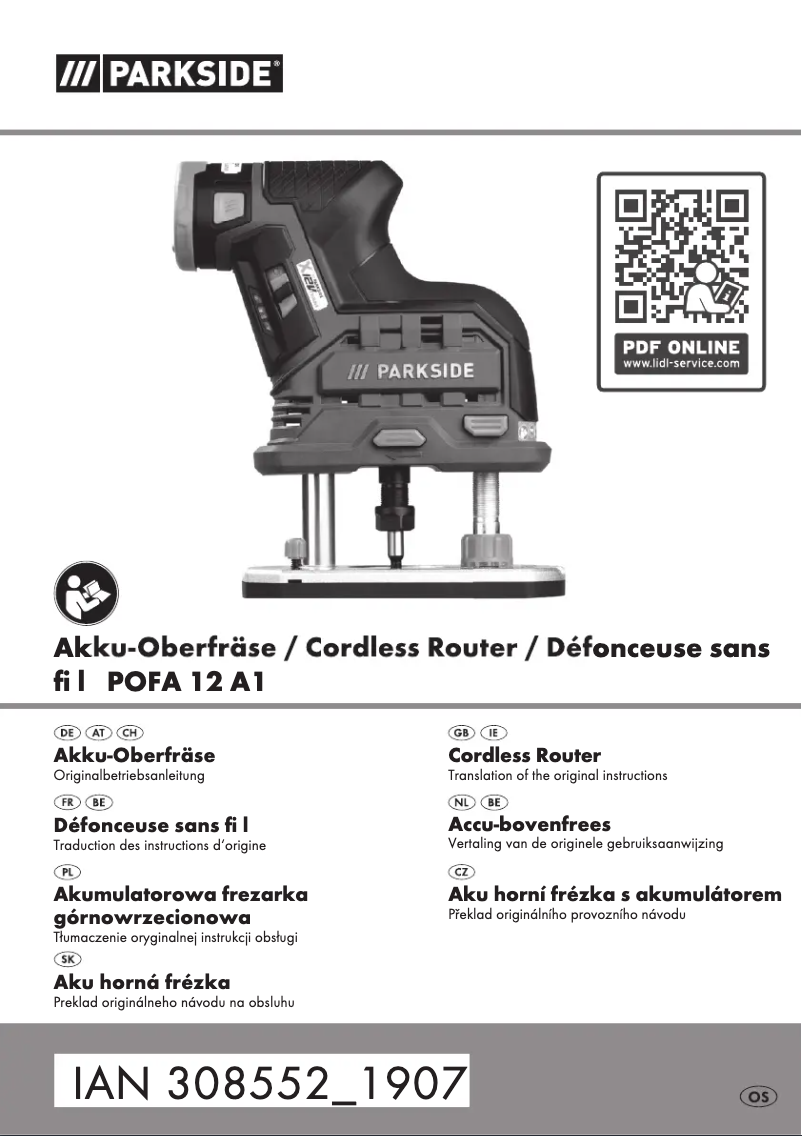 Image de la première page du manuel de l'appareil POFA 12 A1