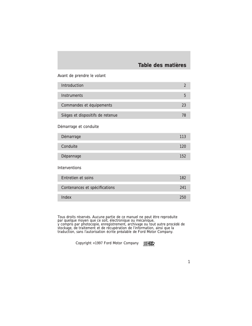 Image de la première page du manuel de l'appareil Navigator (1998)