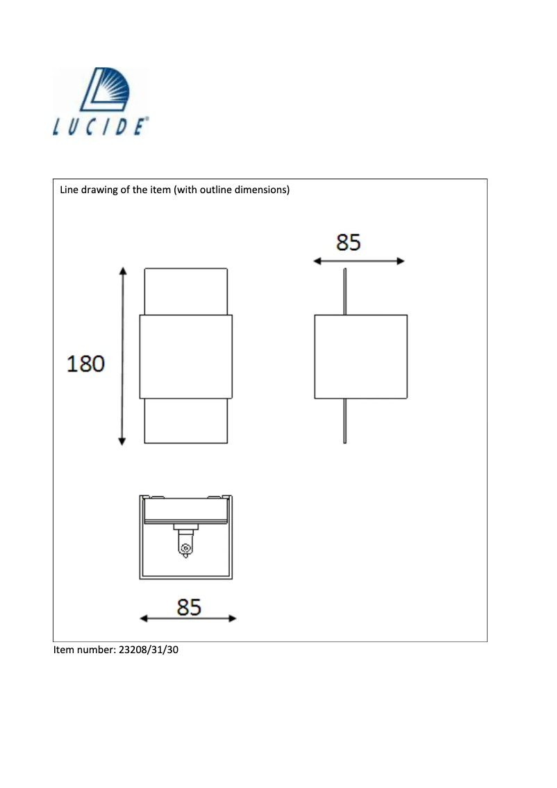 Page n°1 - Manuel utilisateur Lucide Cubo