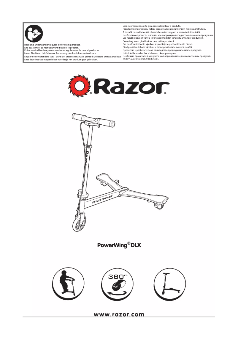 Page 1 de la notice Manuel utilisateur Razor PowerWing DLX