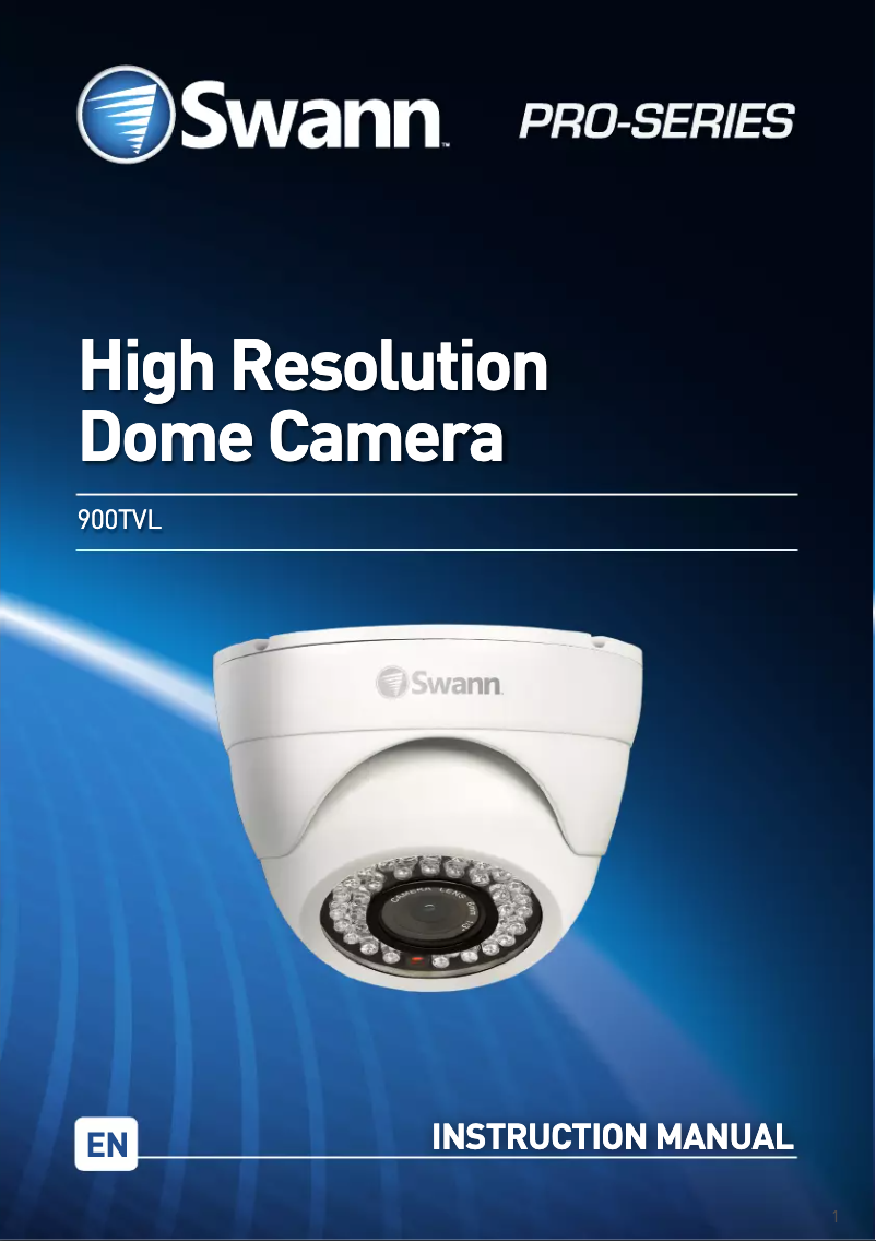 Page 1 de la notice Manuel utilisateur Swann PRO-843