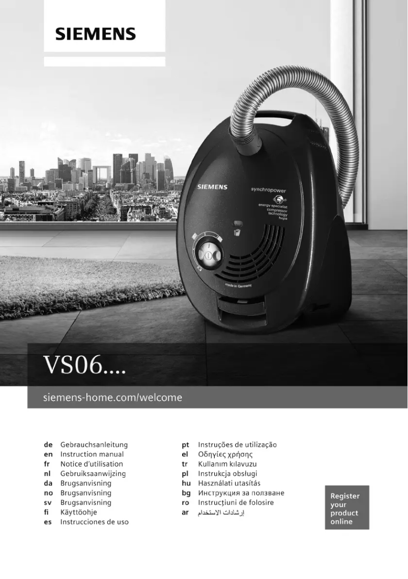 Page 1 de la notice Manuel utilisateur Siemens Synchropower VS06G2511