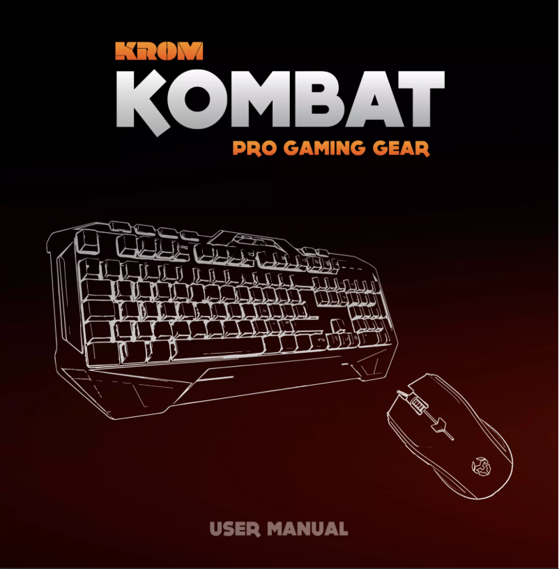 Página 1 del manual Manual de usuario NOX Kombat