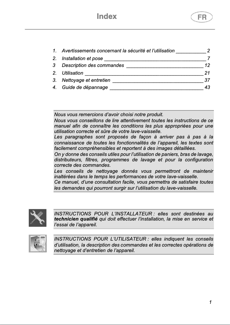 Page n°1 - Manuel utilisateur Smeg STA6444LF2