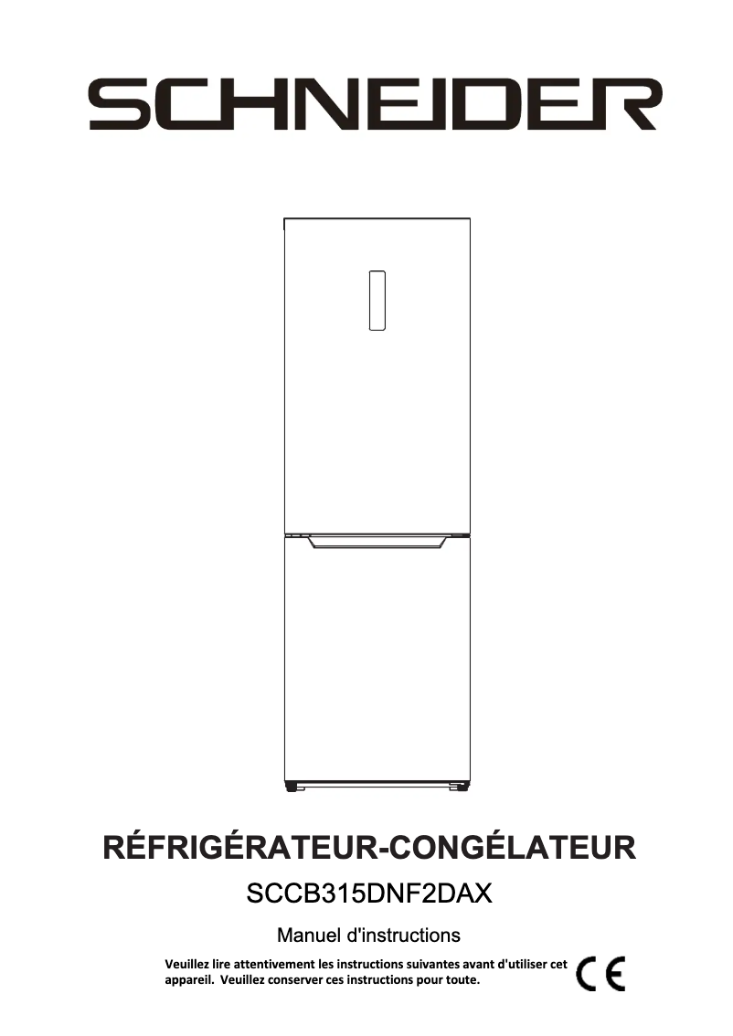 Page 1 de la notice Manuel utilisateur Schneider SCCB315DNF2DAX
