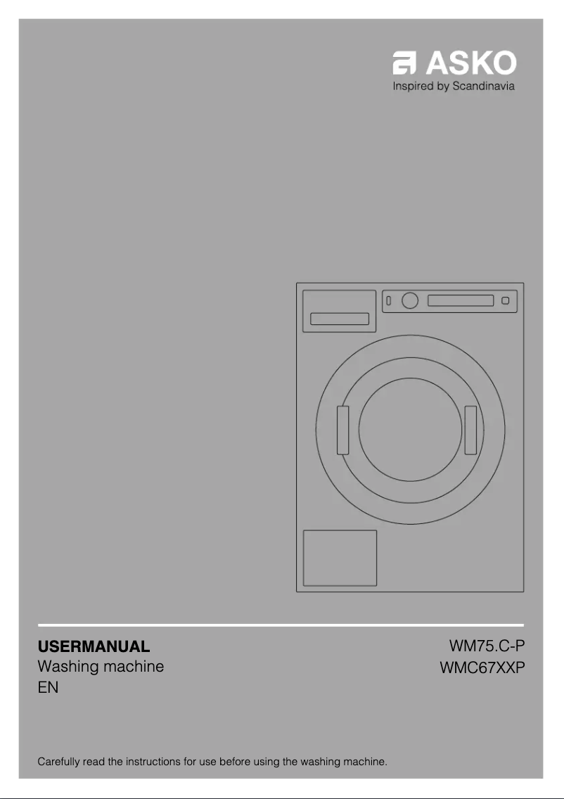 Page 1 de la notice Manuel utilisateur Asko WMC6744PP.S