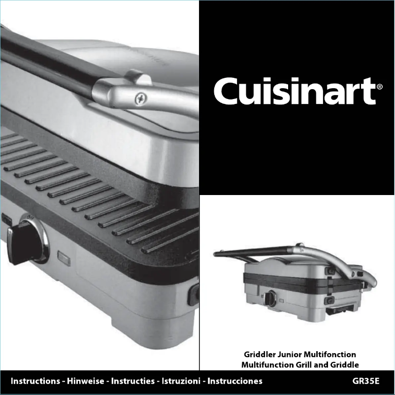 Image de la première page du manuel de l'appareil GR35E