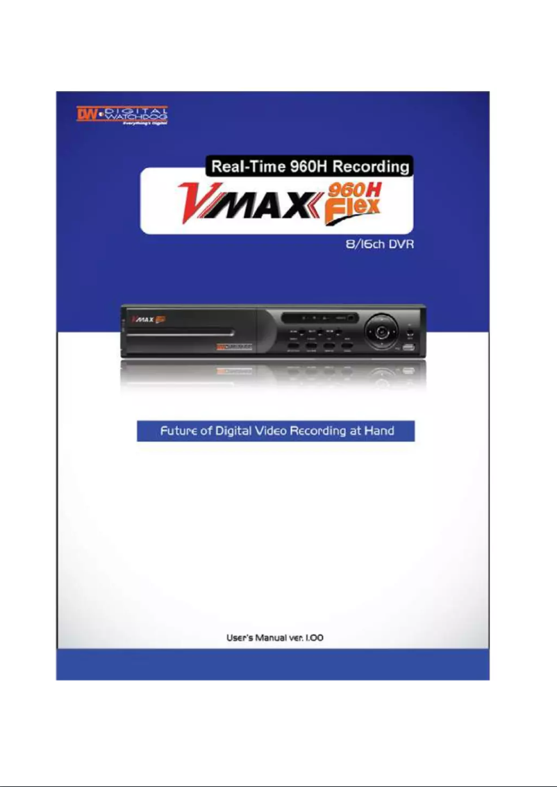 Page n°1 - Manuel utilisateur Digital Watchdog VMAX960H Flex DW-VF960H166T