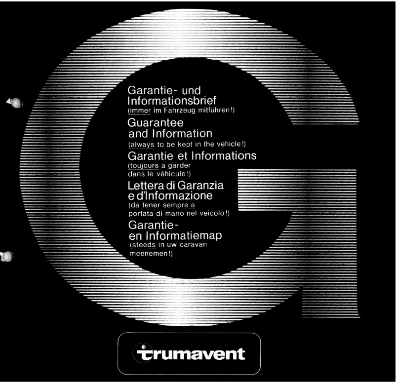 Page 1 de la notice Manuel utilisateur Trumatic Trumavent TEN