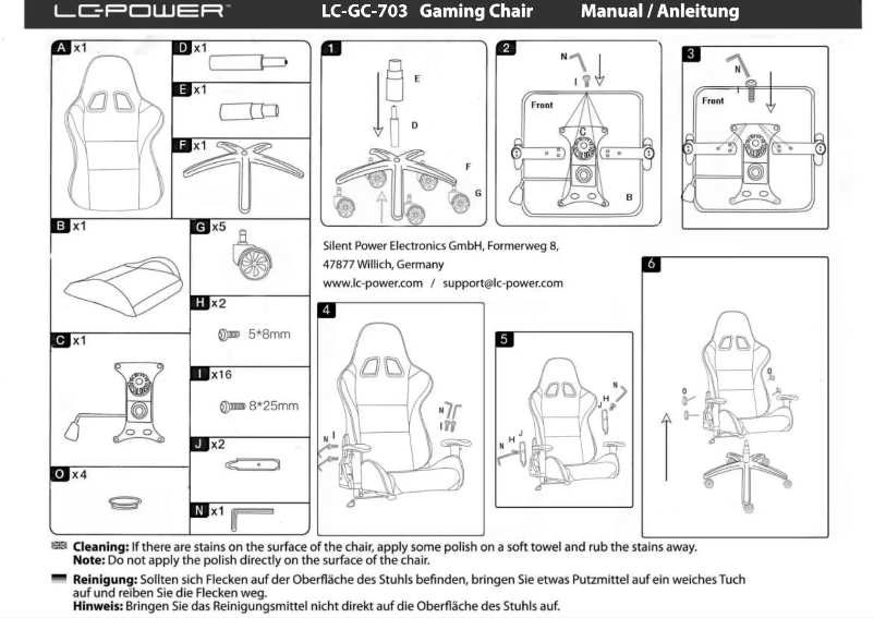 Page 1 de la notice Manuel utilisateur LC-Power LC-GC-703
