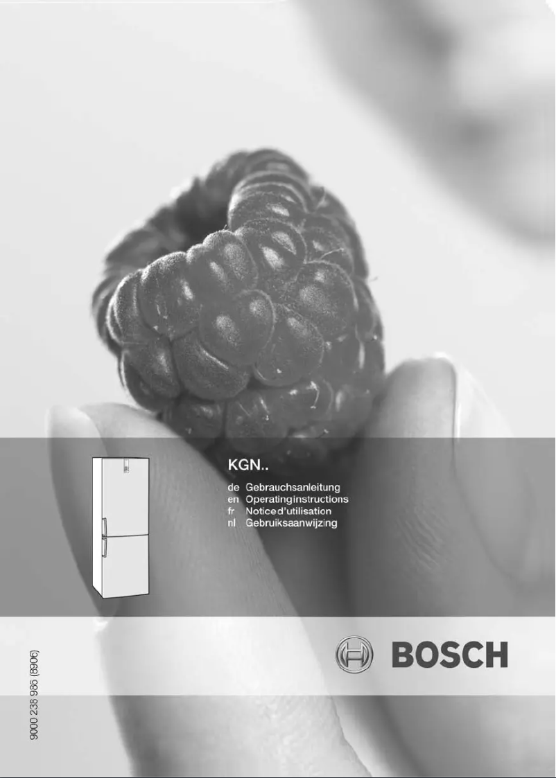 Page n°1 - Manuel utilisateur Bosch KGN36P90