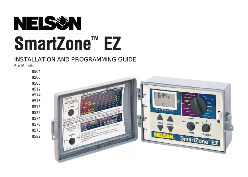 Image de la première page du manuel de l'appareil SmartZone EZ 8522