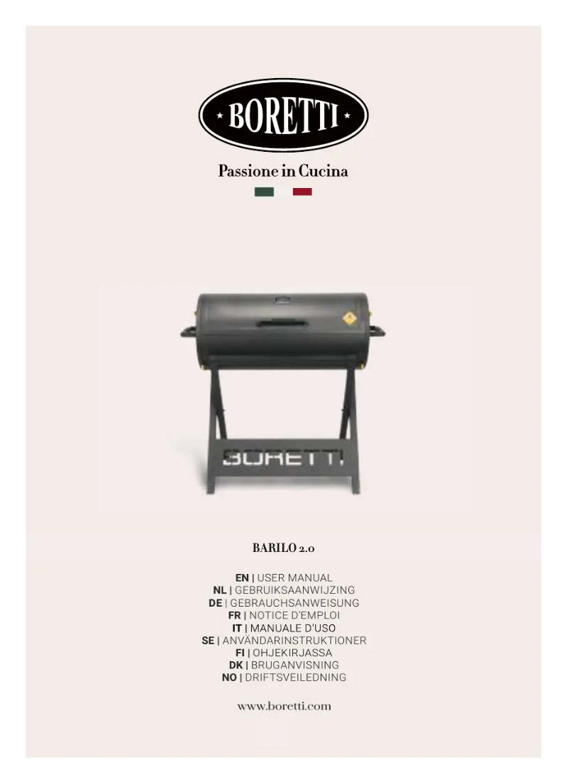 Page n°1 - Manuel utilisateur Boretti Barilo 2.0