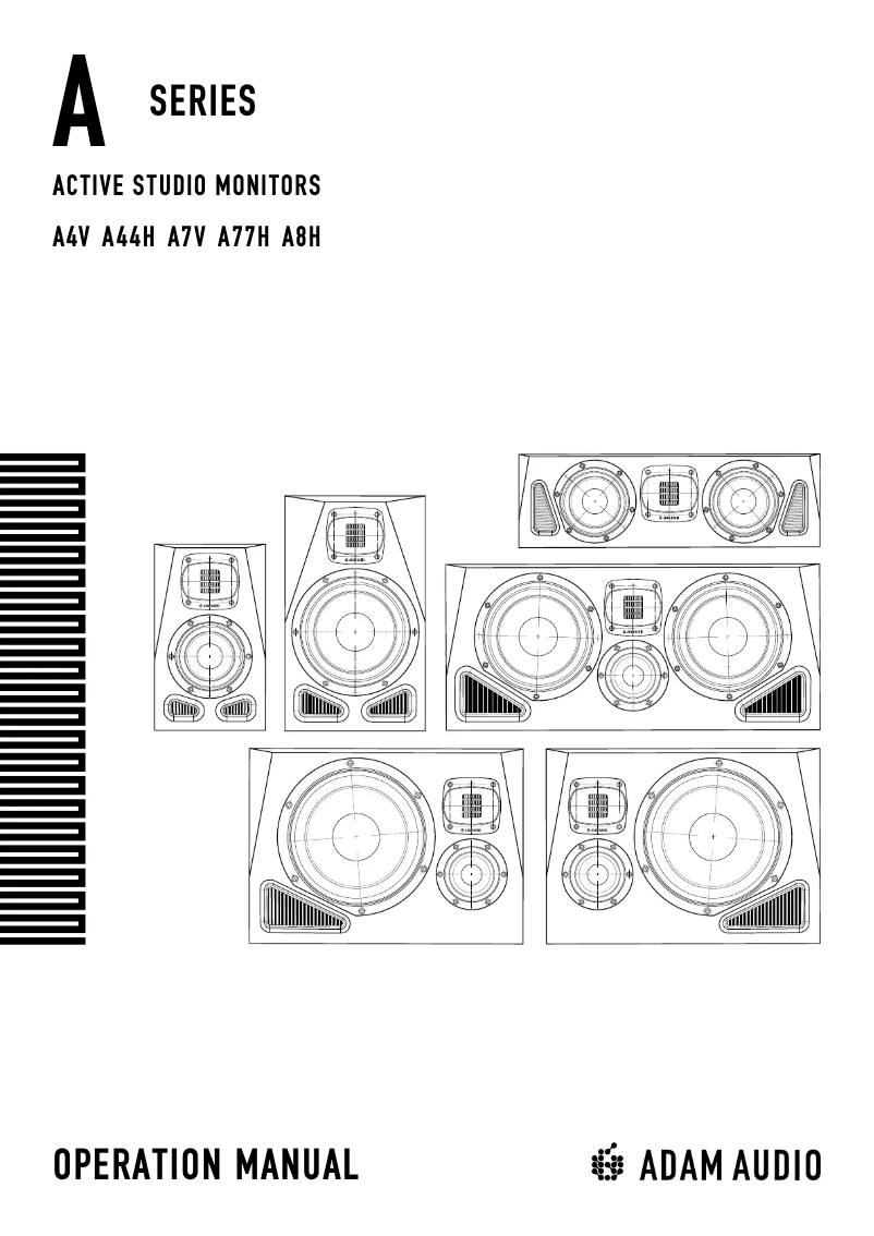 Page 1 de la notice Manuel utilisateur Adam A4V