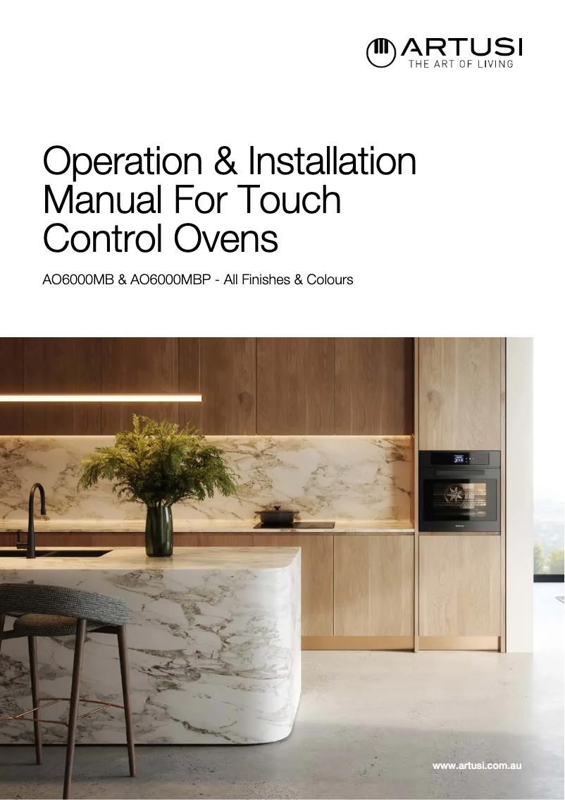 Page 1 de la notice Manuel utilisateur Artusi AO6000MBP