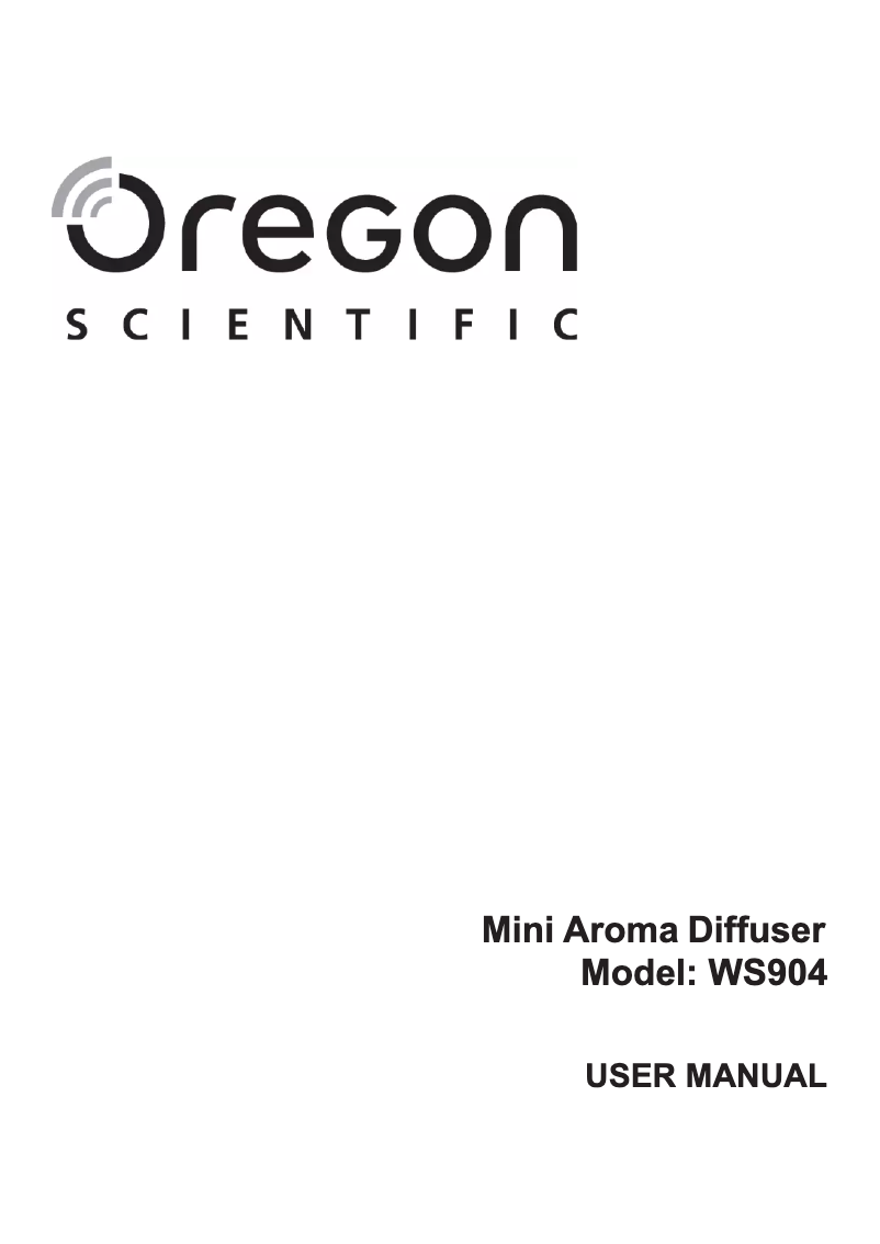 Page 1 de la notice Manuel utilisateur Oregon Scientific WS904