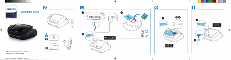 Page 1 de la notice Manuel utilisateur Philips AZB1839