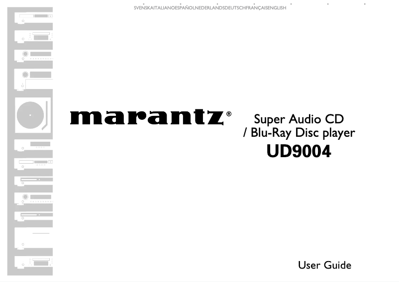 Page 1 de la notice Manuel utilisateur Marantz UD9004