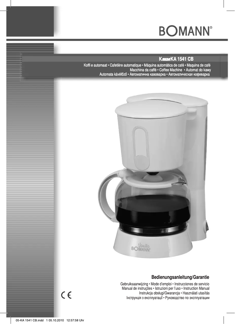 Image de la première page du manuel de l'appareil KA 1541 CB