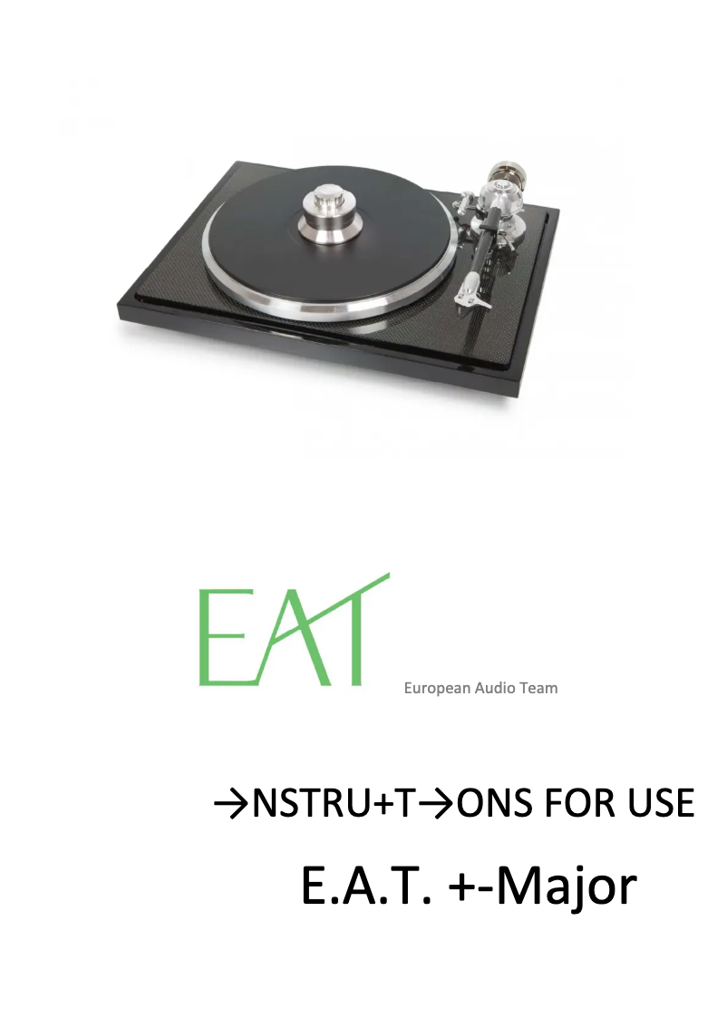 Page n°1 - Manuel utilisateur EAT C-Major