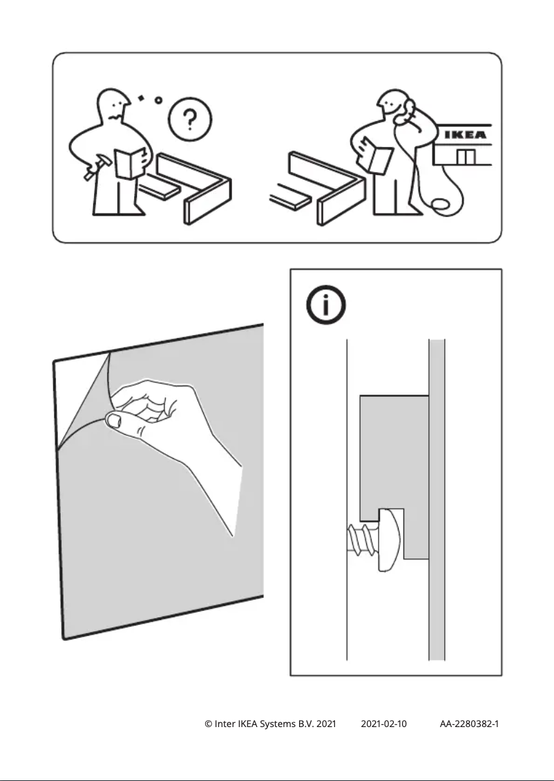 Page 1 de la notice Manuel utilisateur Ikea KATEBO 805.098.48