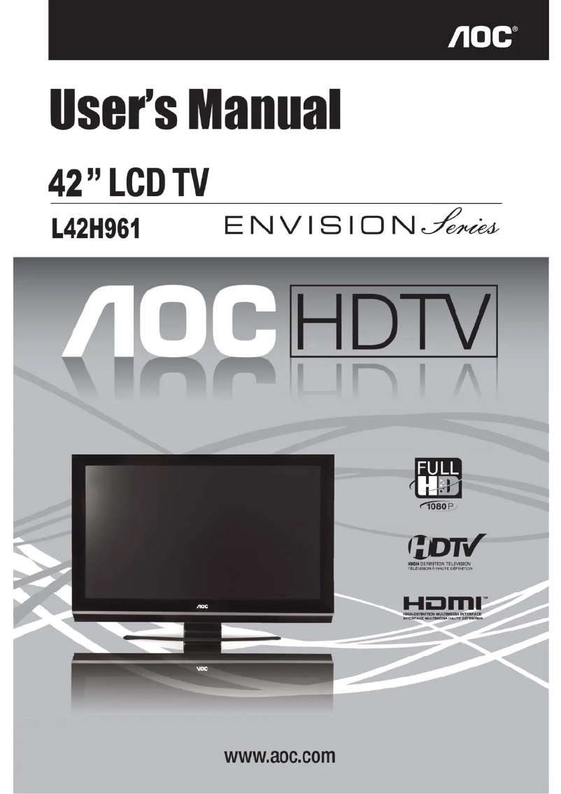 Page 1 de la notice Manuel utilisateur AOC L42H961