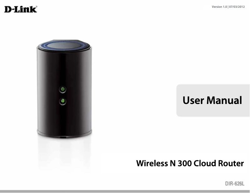 Page n°1 - Manuel utilisateur D-Link Cloud Router N300+