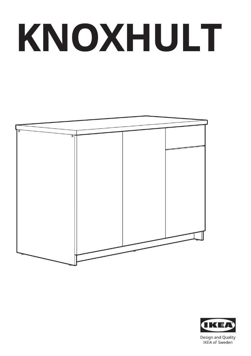 Page 1 de la notice Manuel utilisateur Ikea KNOXHULT 703.342.36