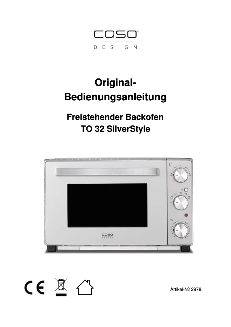 Imagen de la primera página del manual del dispositivo TO 32 SilverStyle