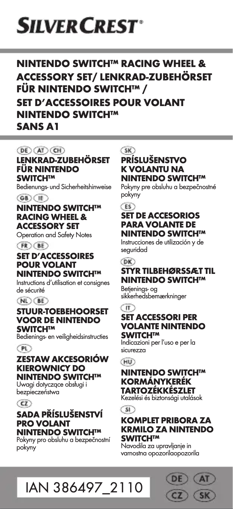 Page 1 de la notice Manuel utilisateur SilverCrest SANS A1