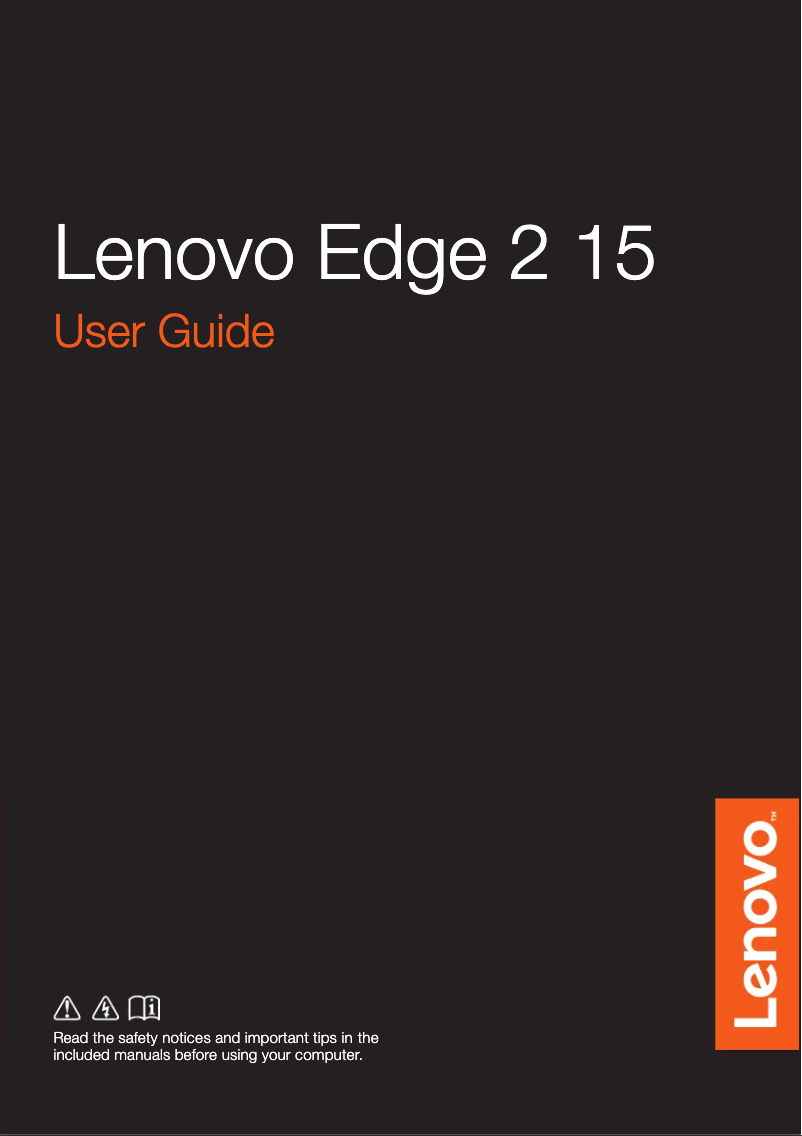 Page n°1 - Manuel utilisateur Lenovo Edge 2