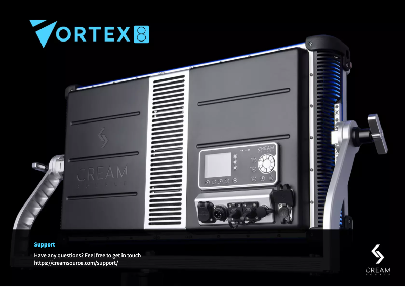 Page 1 de la notice Manuel utilisateur Creamsource Vortex 8