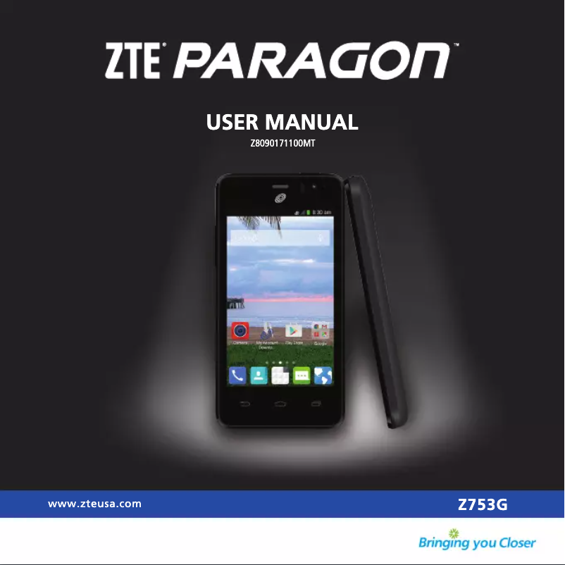 Page 1 de la notice Manuel utilisateur ZTE Paragon